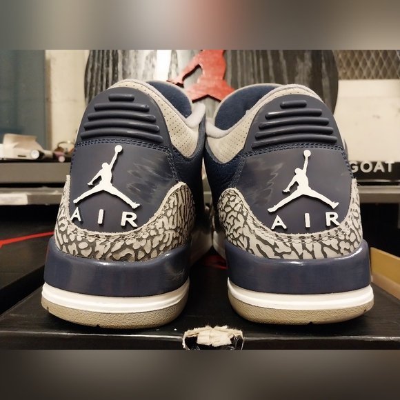 Retro Jordan 3 Georgetown Hoyas Size 10.5 - Picture 3 of 14